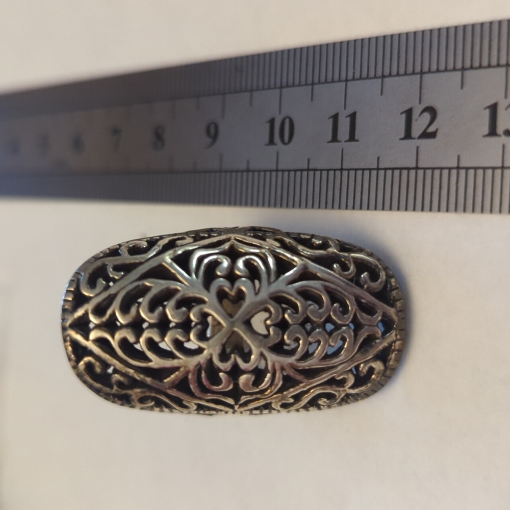 .925 Clover Fillagree Ring